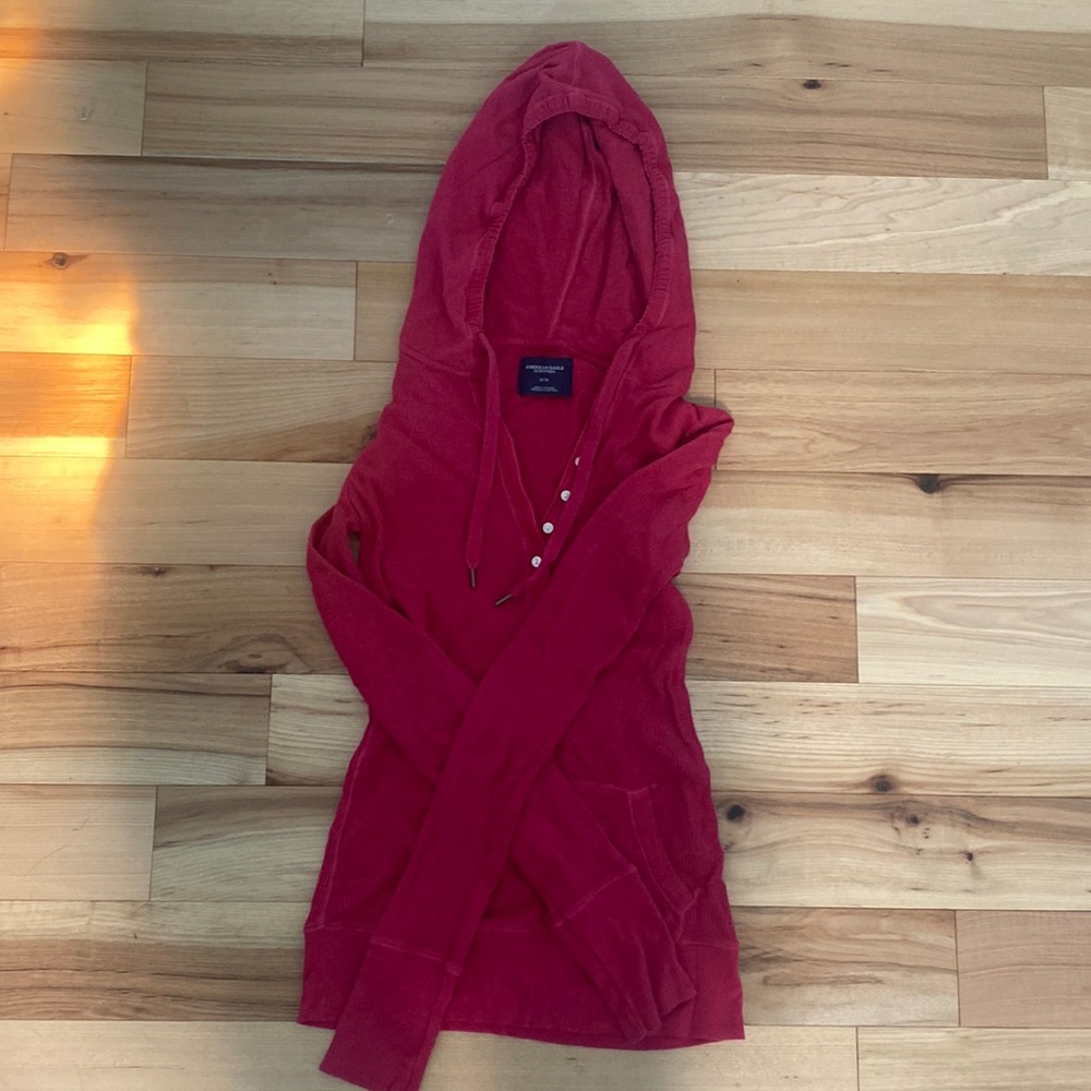 Aso Elena Gilbert vampire diaries American eagle hooded thermal alt color